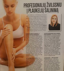 Profesionaliu žvilgsniu į plaukelių šalinimą